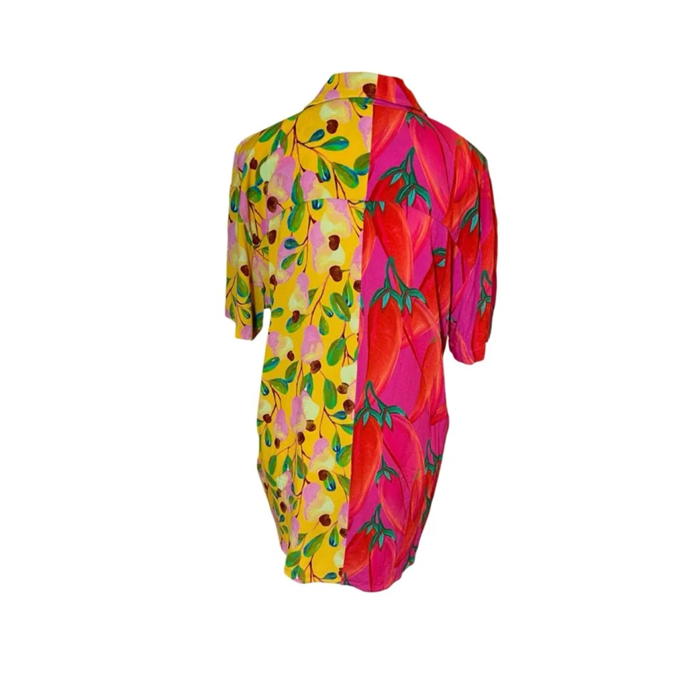 Farm Rio Garden Mix Shirt Sz Small - Picture 6 of 9